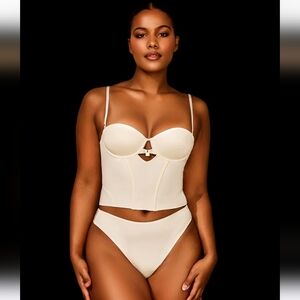Honey birdette EVERYDAY SMOOTHS ivory bustier nwt